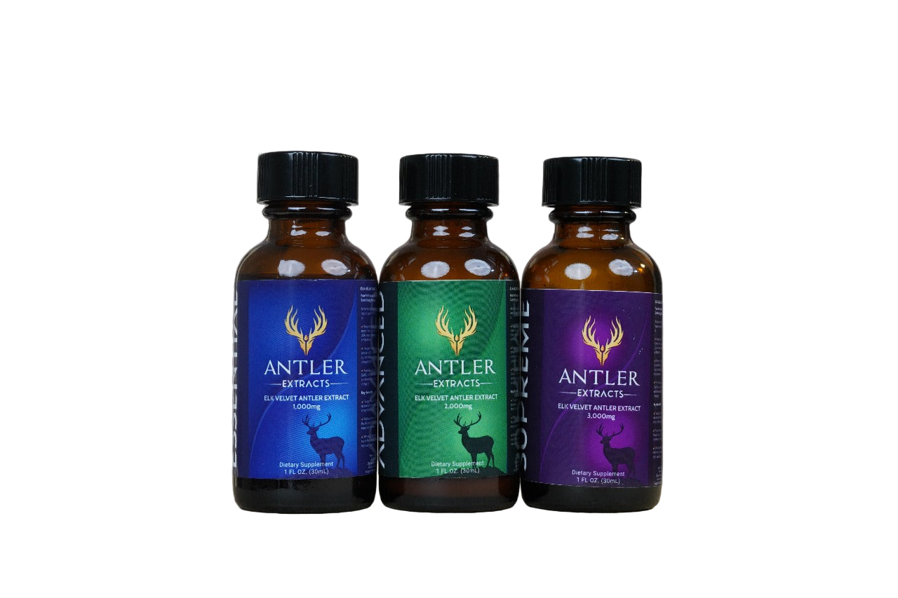 Antler Extracts Essential Advanced Supreme Bottles