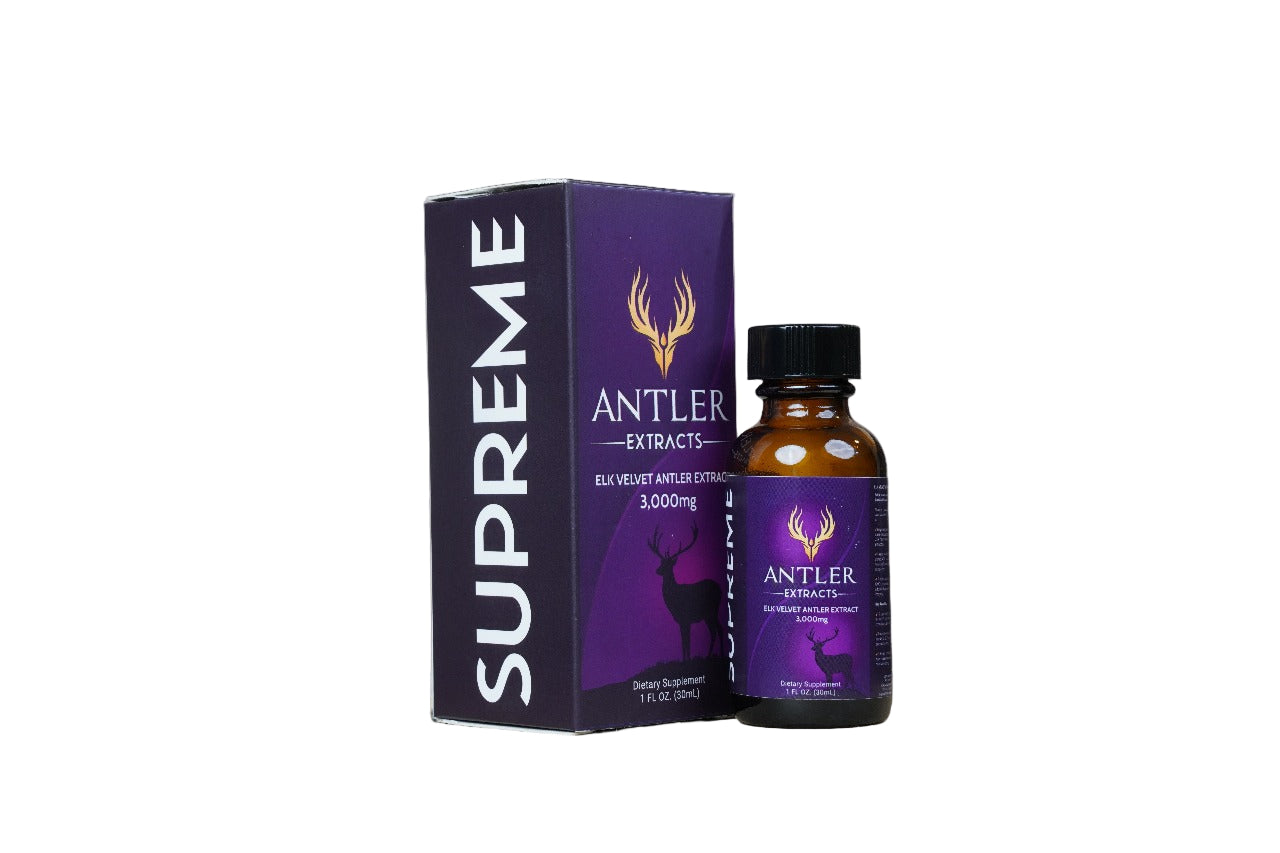 Antler Extracts 3,000mg Supreme Box and Bottle