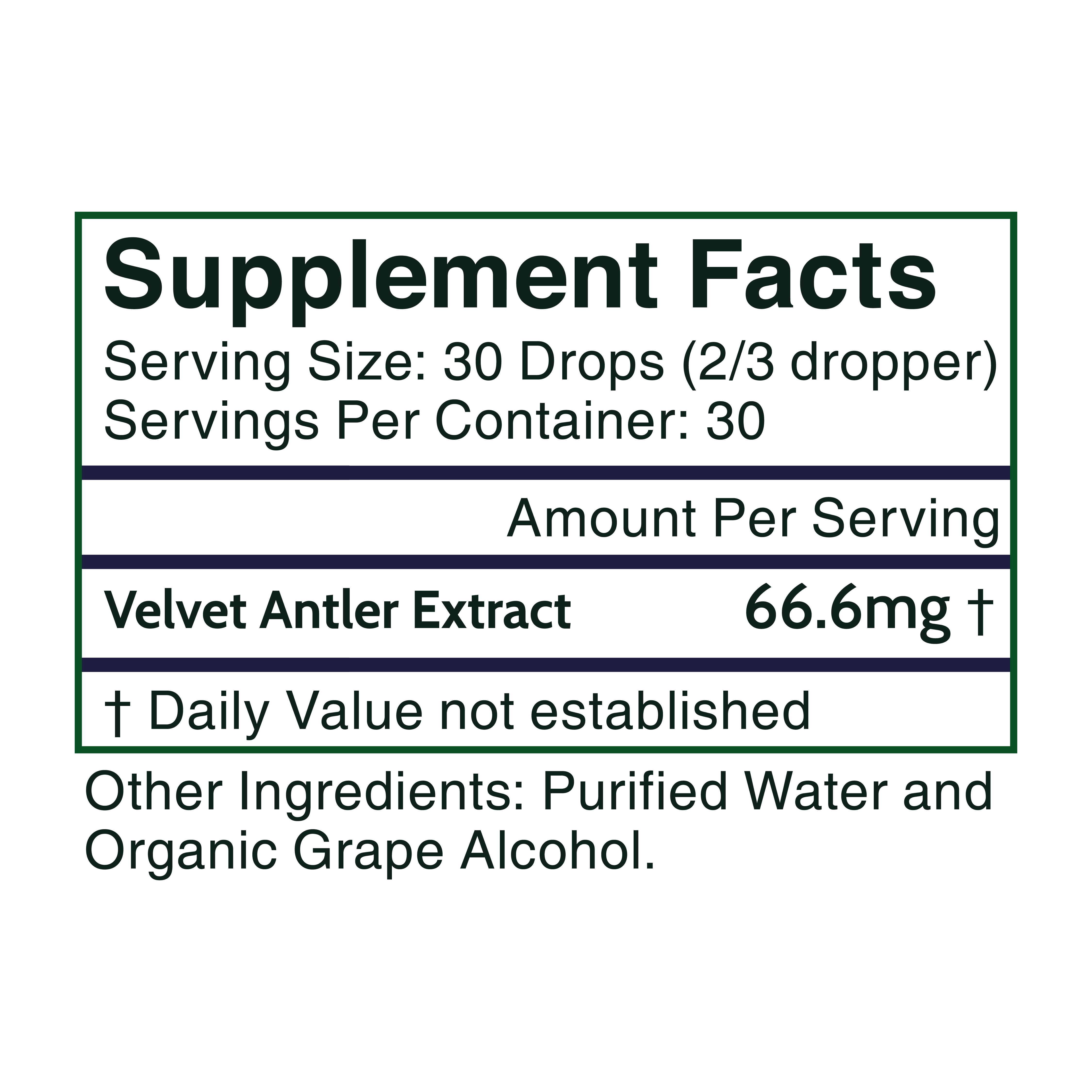 Antler Extracts Advanced Elk Velvet Antler Liquid Extract – 2,000mg Pure Velvet Extracts Deer