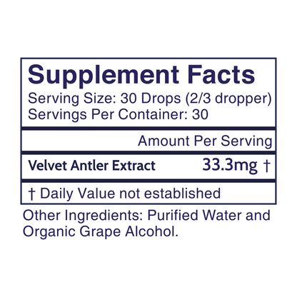 Antler Extracts Essential Elk Velvet Antler Liquid Extract – 1,000mg Pure Velvet Extracts Deer